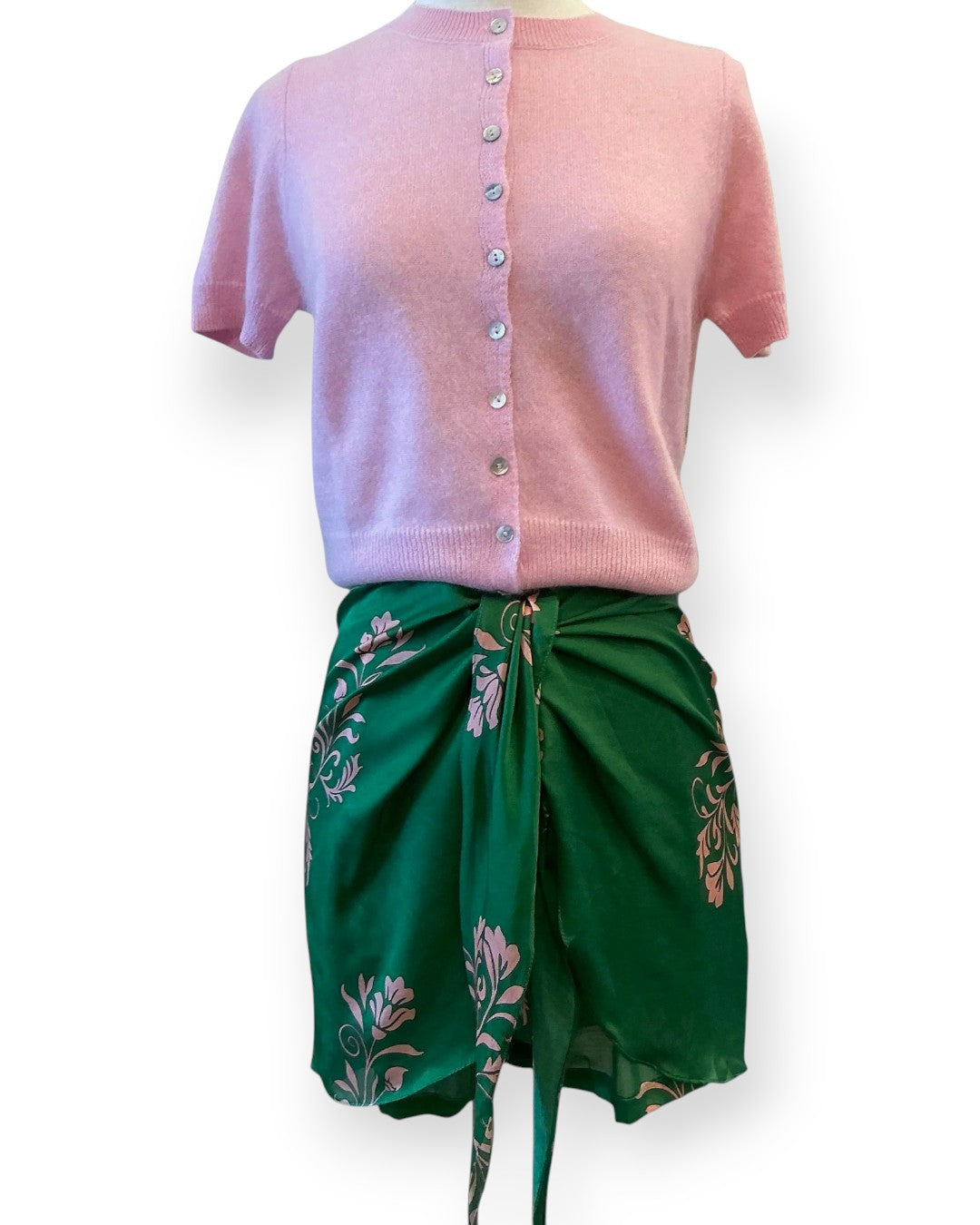 Bamboleiro Silk & Cotton Shorts Green / 0