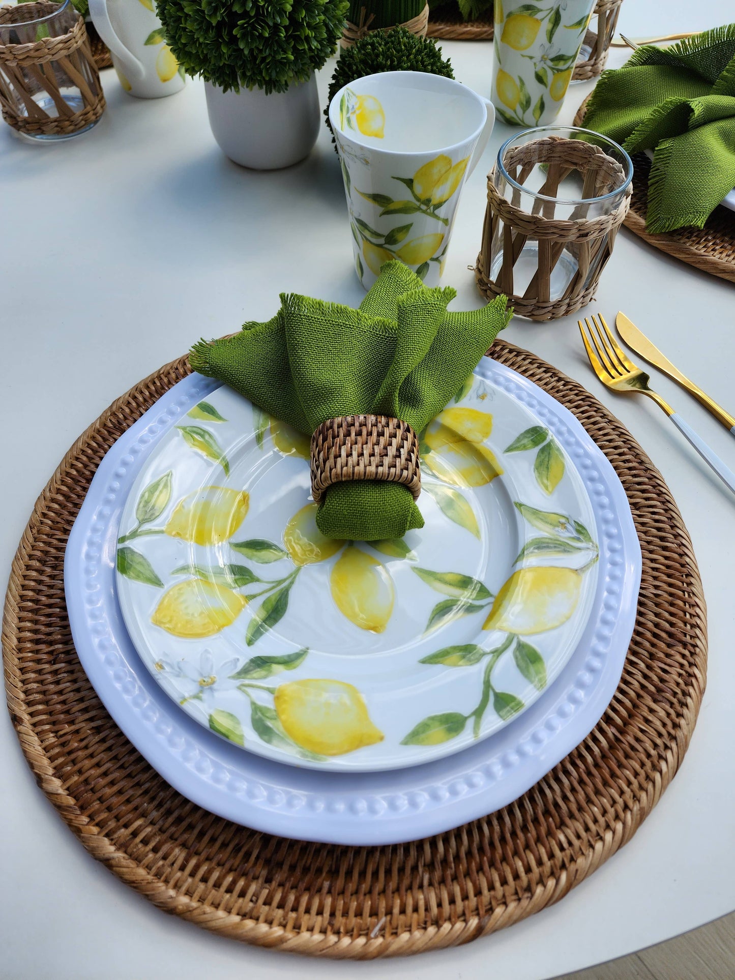 Rattan Charger Plate