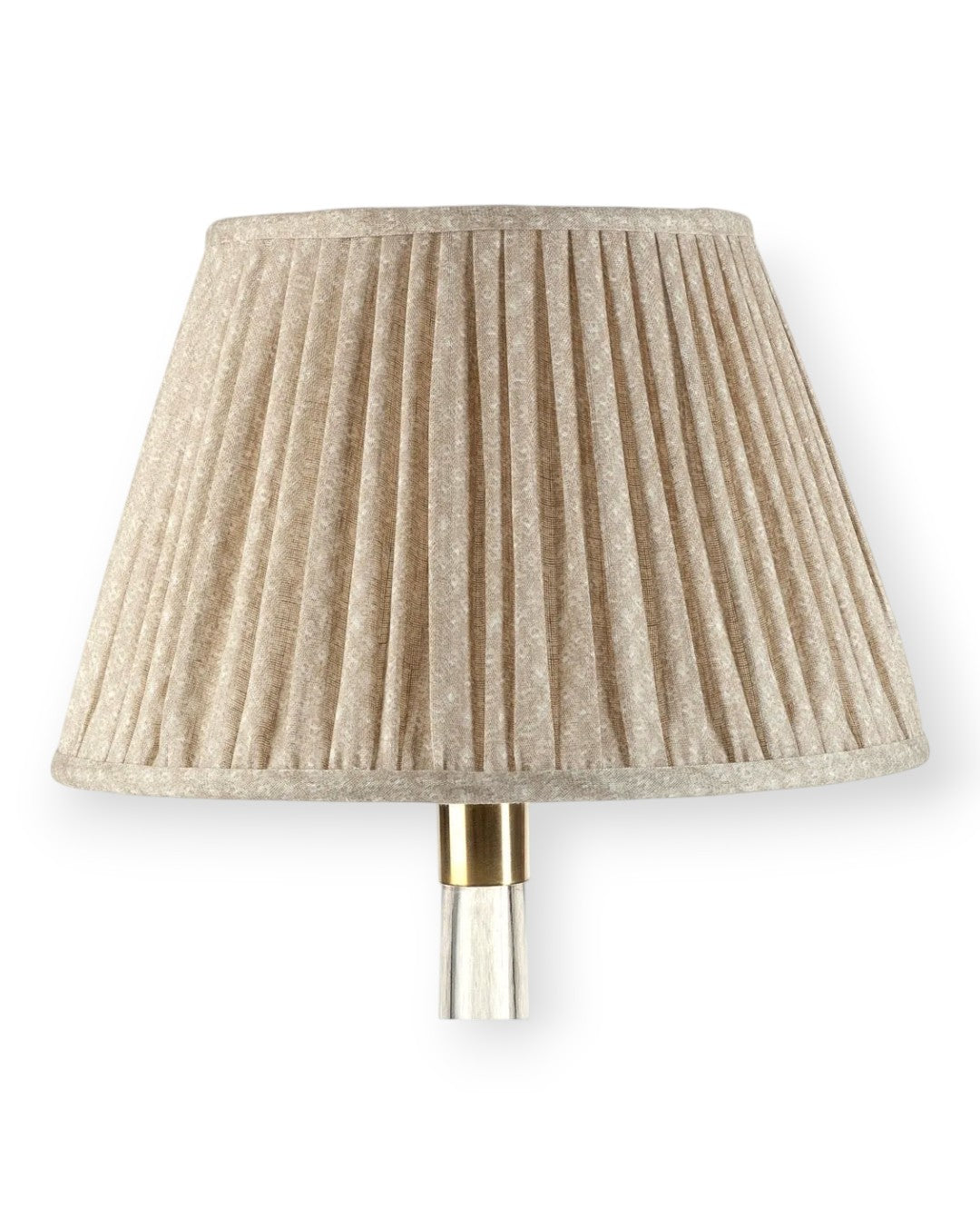 Ecru Figured Round Lampshade 4.5"