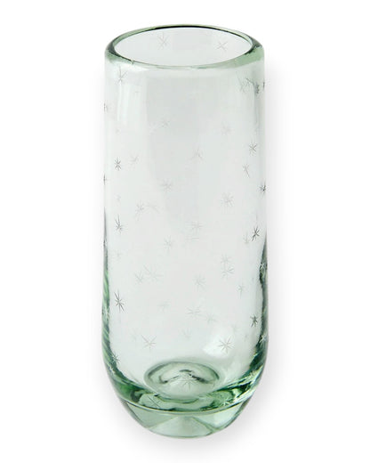 Stemless Champagne Glass Starry Night (stars) - Clear