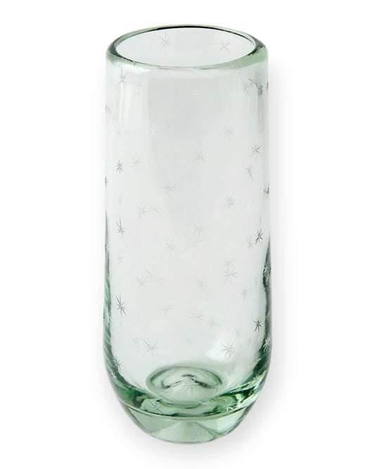 Stemless Champagne Glass Starry Night (stars) - Clear