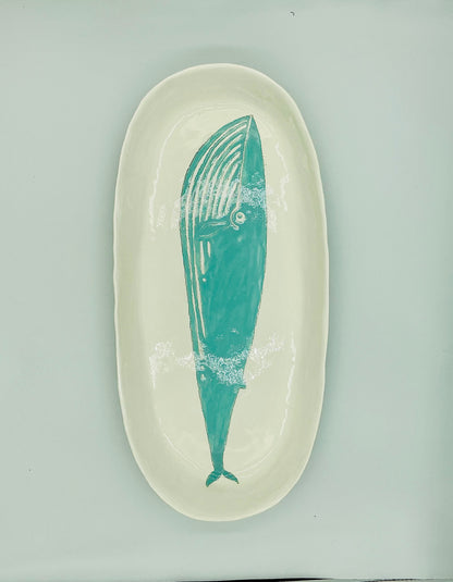Large Oval Platter - Ocean Theme