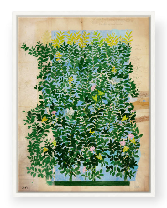 Green Leaves 13.5"x17.5"