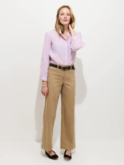 Chantilly Striped Ruffle Shirt