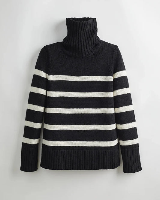 The Wynn Striped Cotton Turtleneck