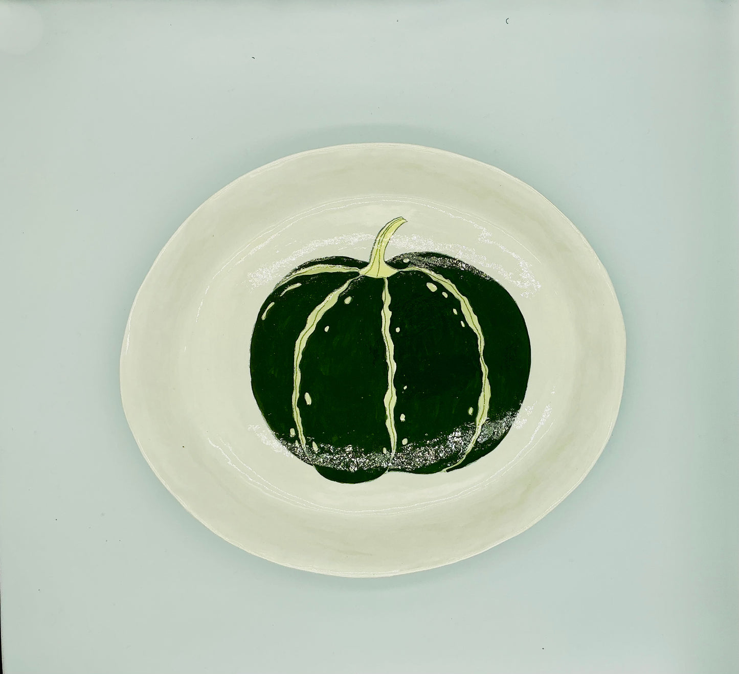 Large Oval Platter - Pumpkin Theme