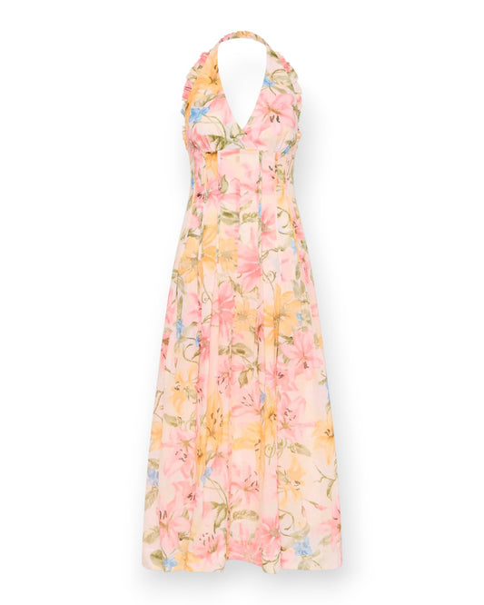 Gladioli Halter Gown 1