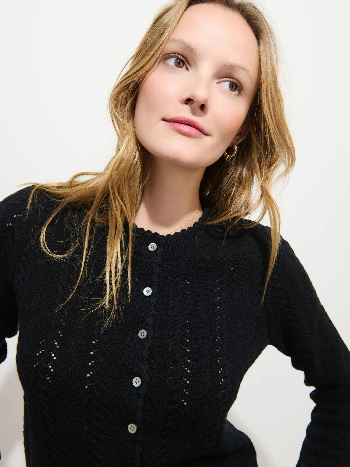 Gracie Sweater in Wool Cotton