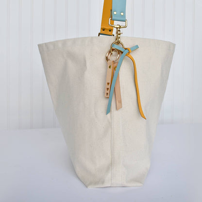 Tote Bag with Leather Strap