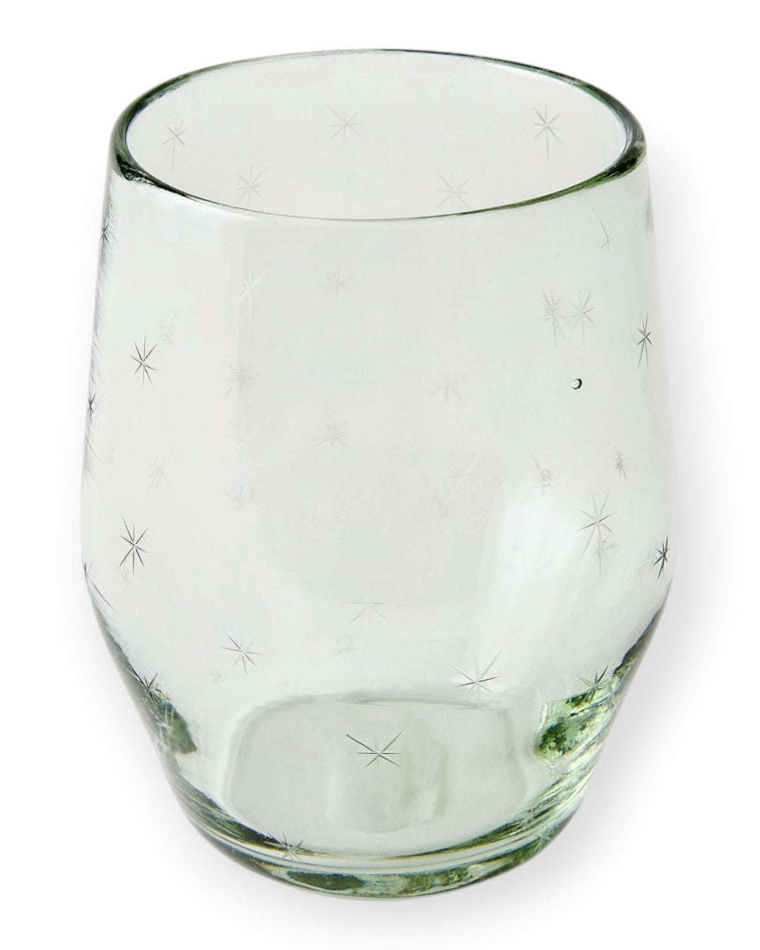 Stemless Wine Glass Signature 7 (stripes) - Clear