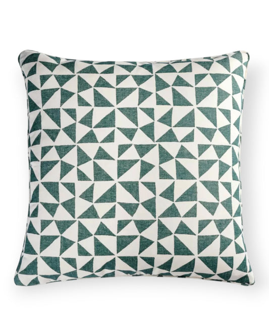 Green Circus Pillow 17" x 17"