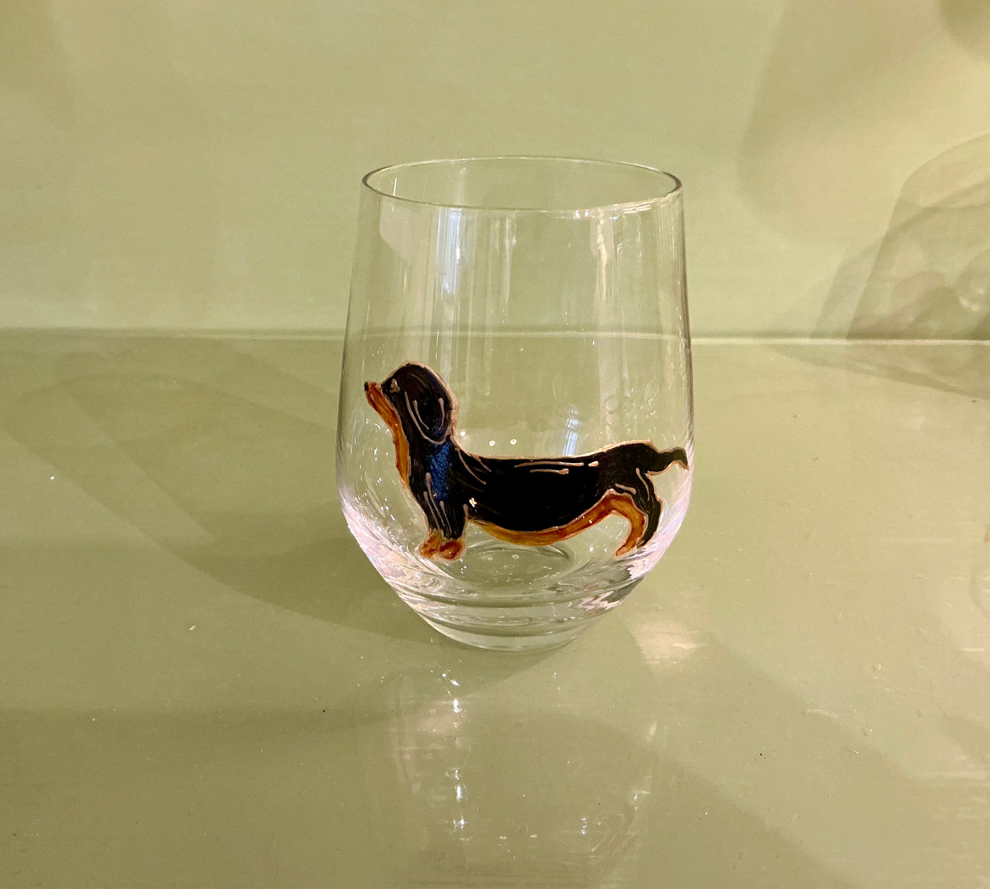 Hand-painted Dog Glasses