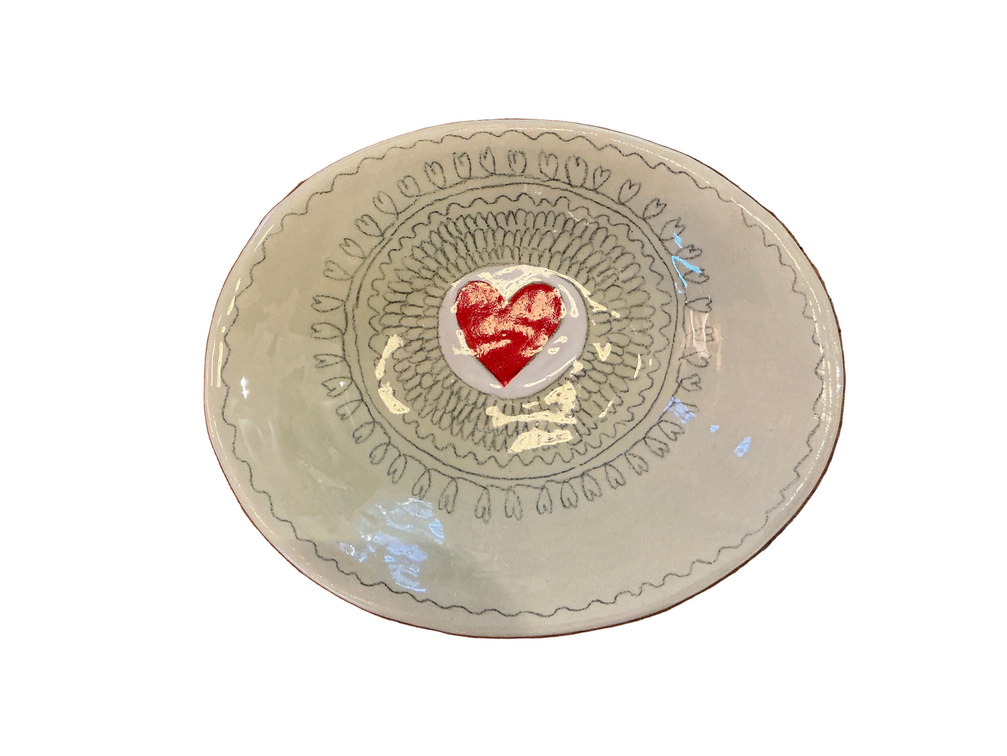 Oval Heart Dish