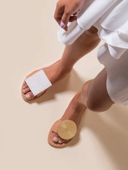 Crey Flip Flops