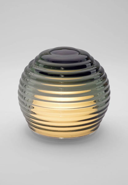 Curved Glass Portable Table Light