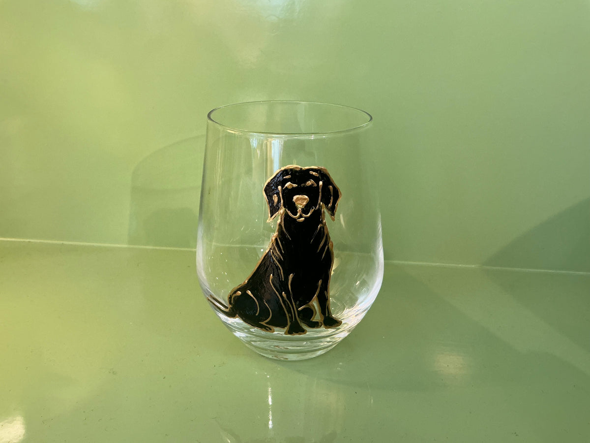Hand-painted Dog Glasses