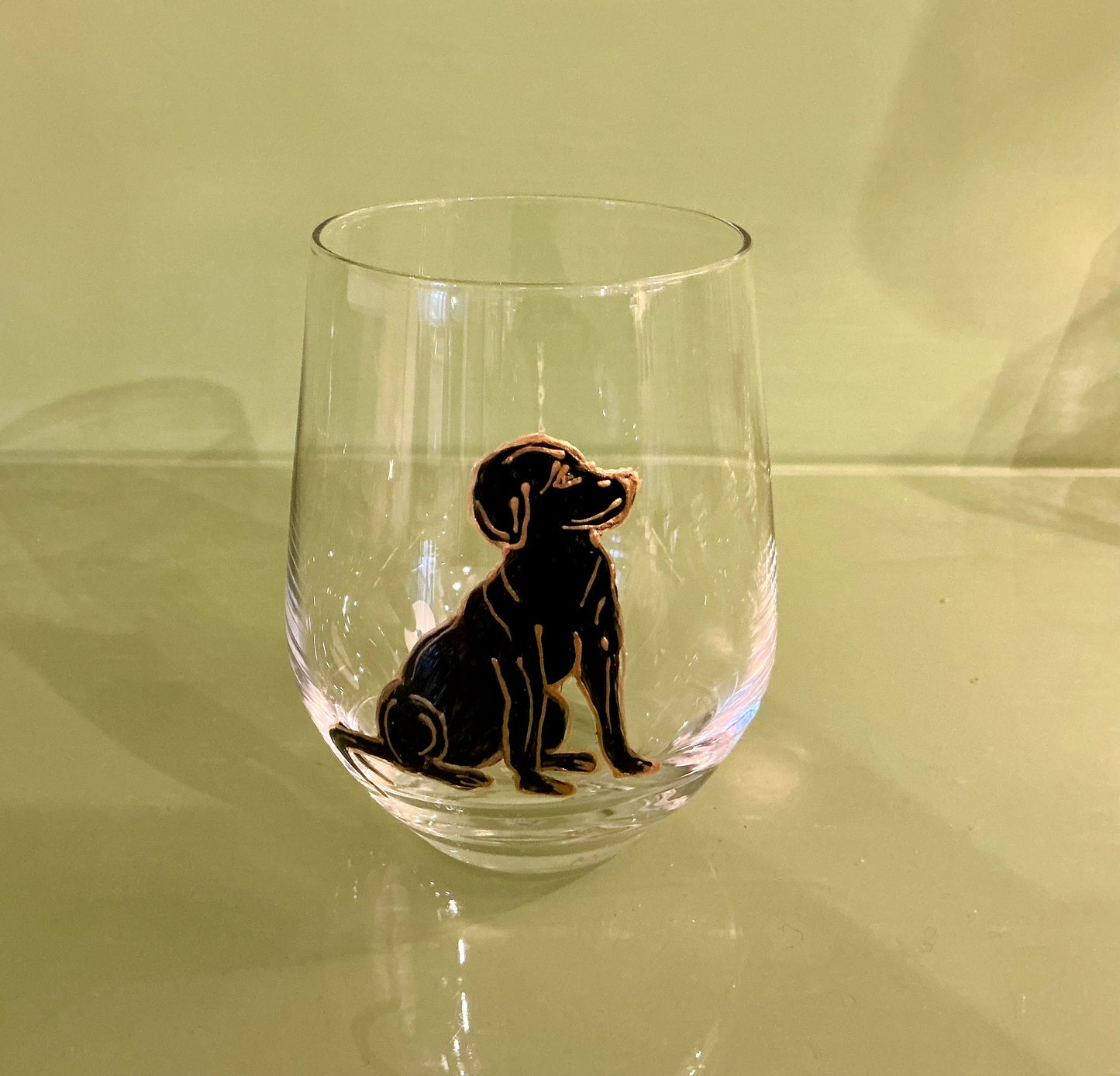 Hand-painted Dog Glasses