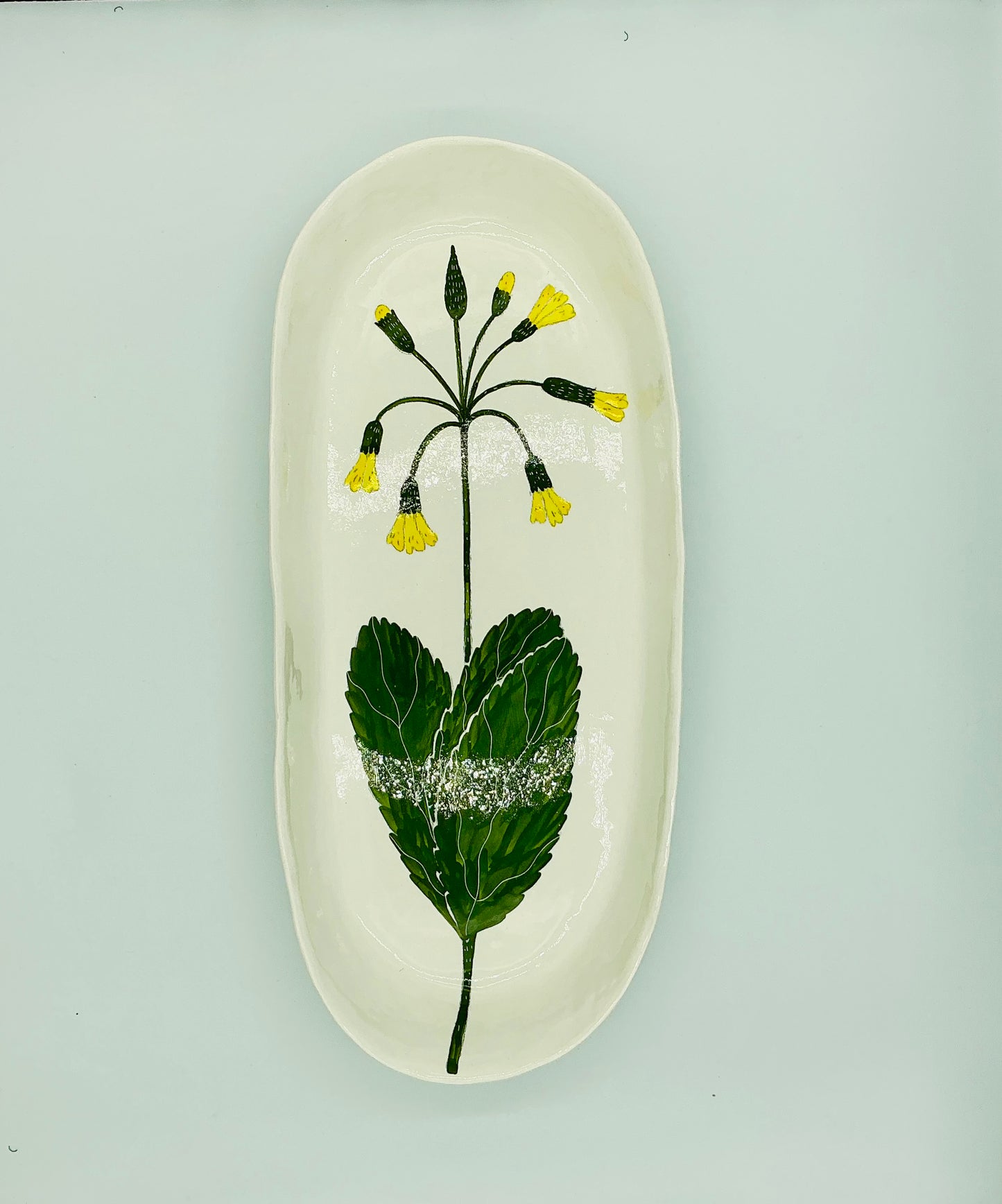 Large Oval Platter - Flower Theme