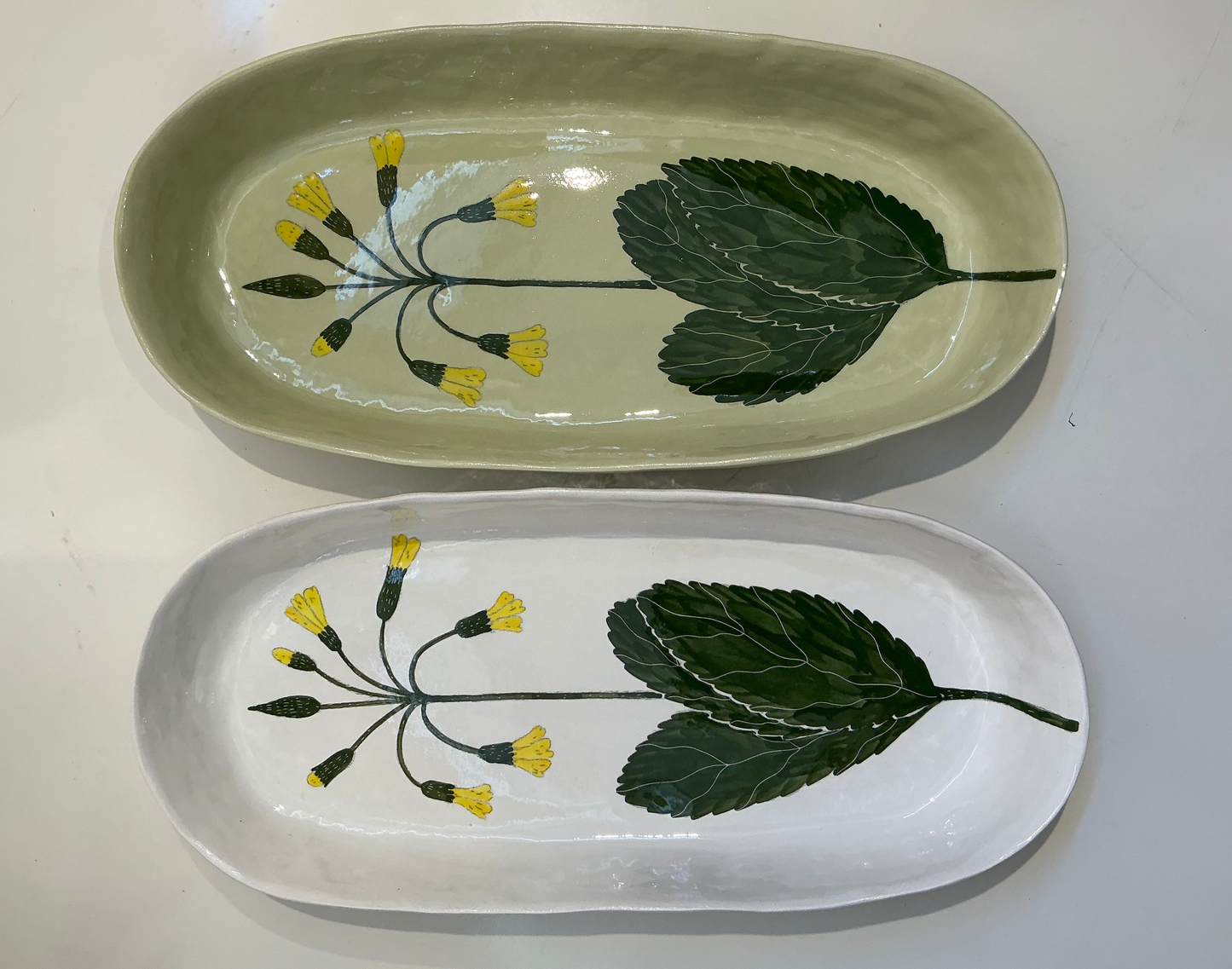 Large Oval Platter - Flower Theme