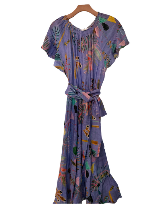 Dolores Midi Dress Linen