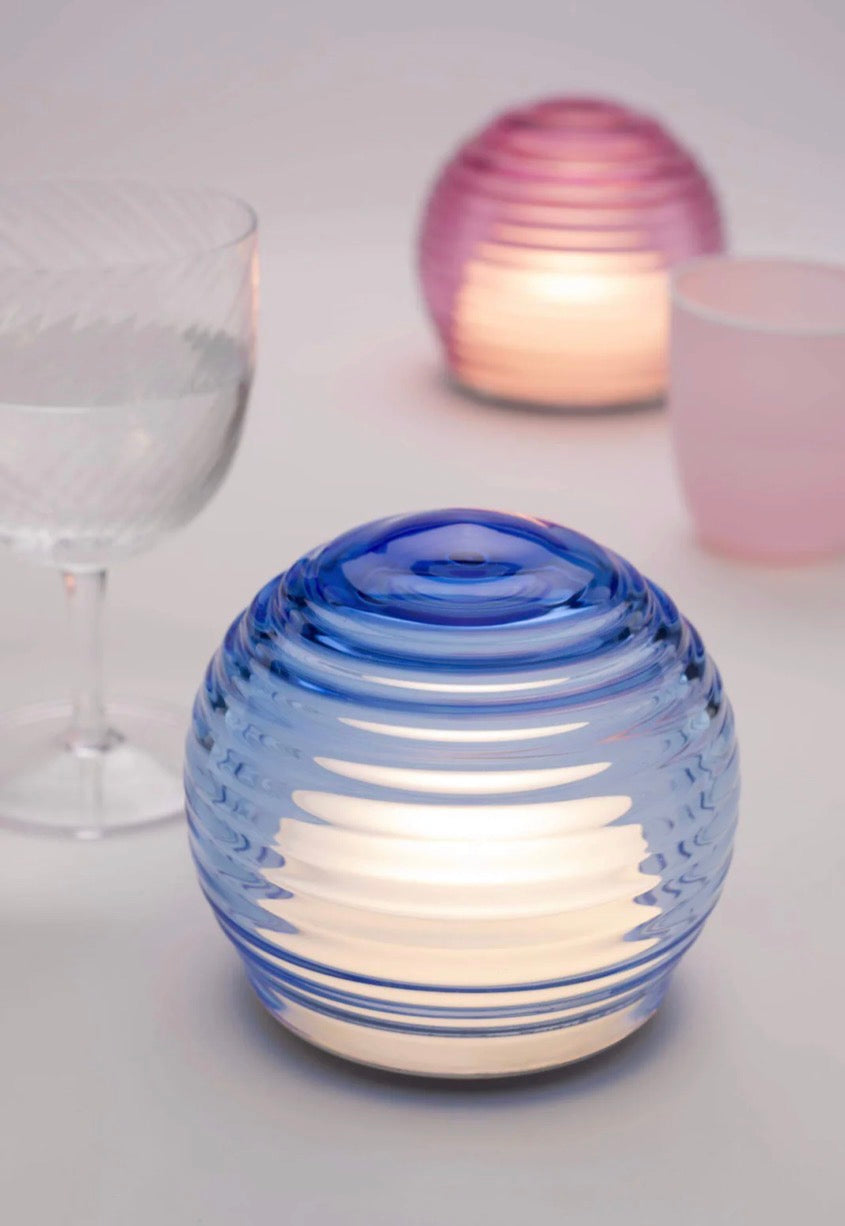 Curved Glass Portable Table Light