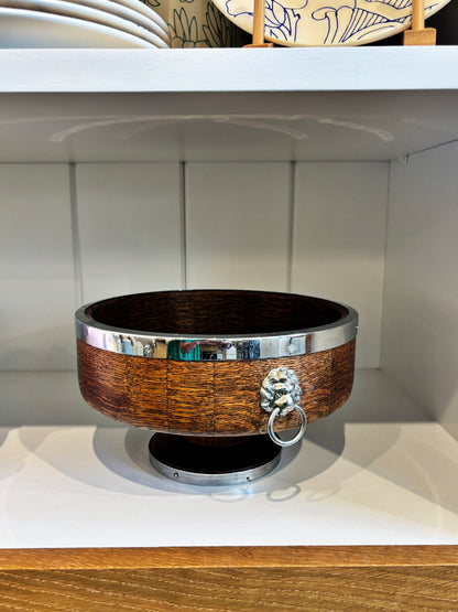 Vintage English Lion Handle Compote Bowl