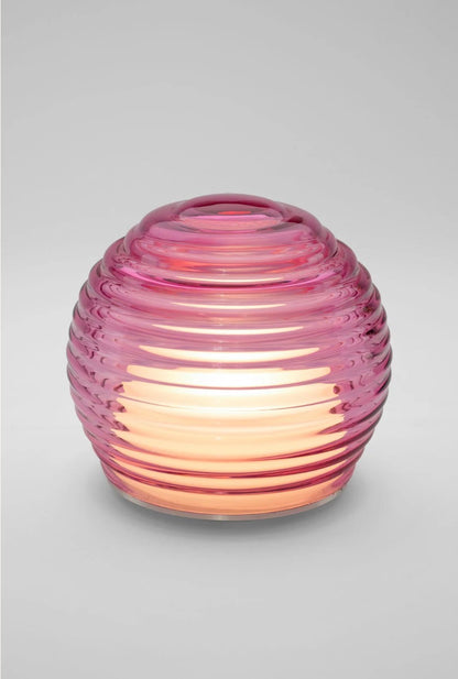 Curved Glass Portable Table Light