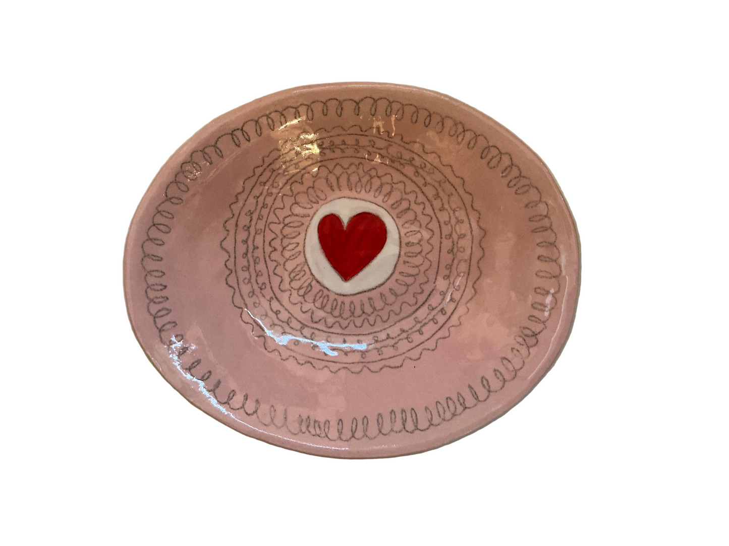 Oval Heart Dish