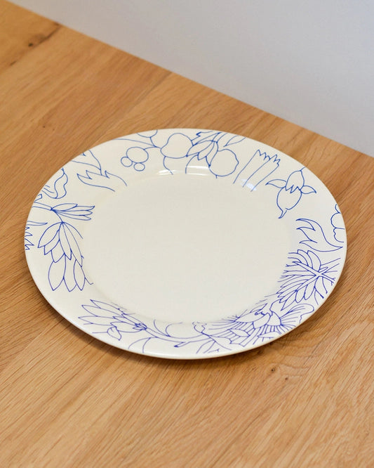 Border Patterned Dinner Plate