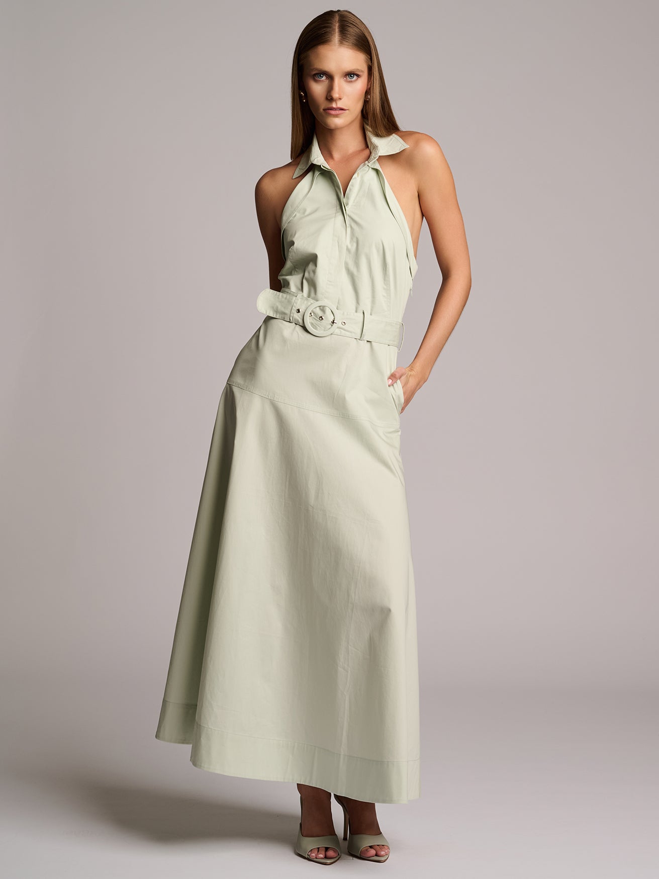 ELOISE DRESS  - PISTACHIO