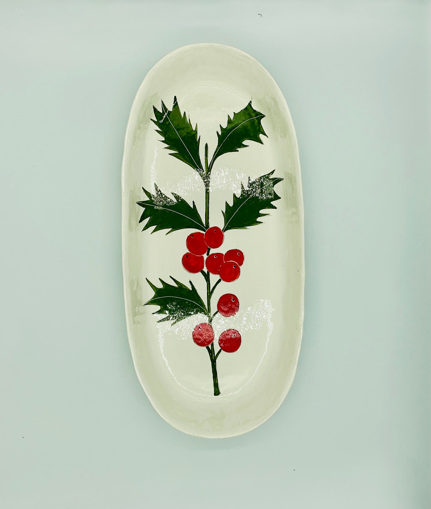 Large Oval Platter - Holiday Theme