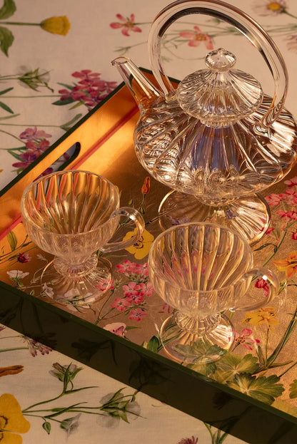 Gold Leaf Lacquered Tray “June”