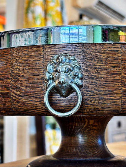 Vintage English Lion Handle Compote Bowl