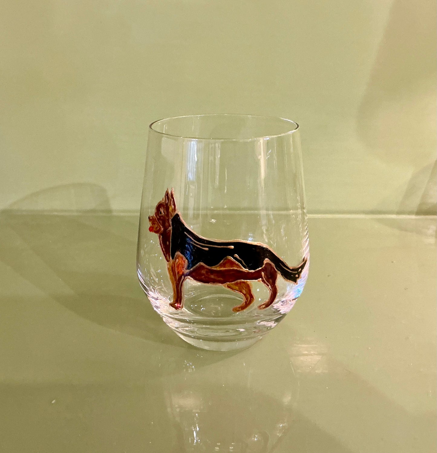 Hand-painted Dog Glasses