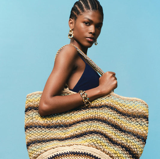 Bambou Cabas Bag XL Raffia