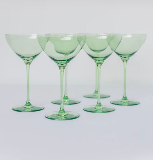Estelle Colored Martini Glass - Set of 6