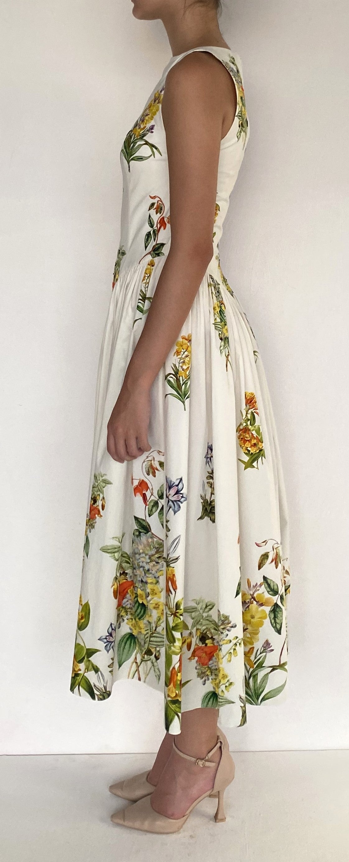 BOAT NECK MIDI DRESS