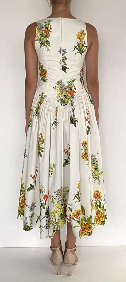 BOAT NECK MIDI DRESS