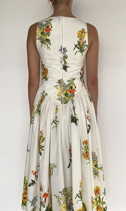 BOAT NECK MIDI DRESS