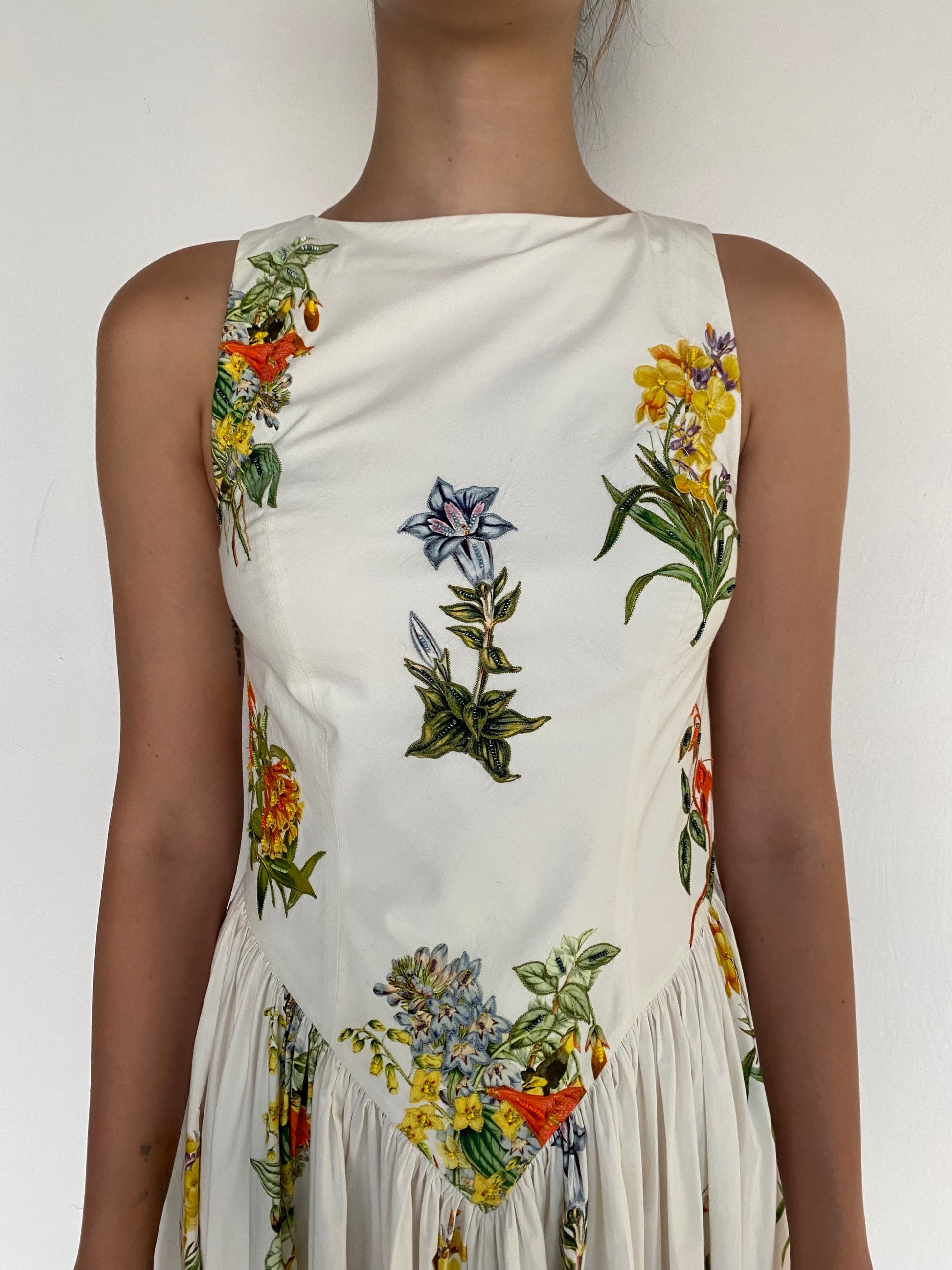 BOAT NECK MIDI DRESS