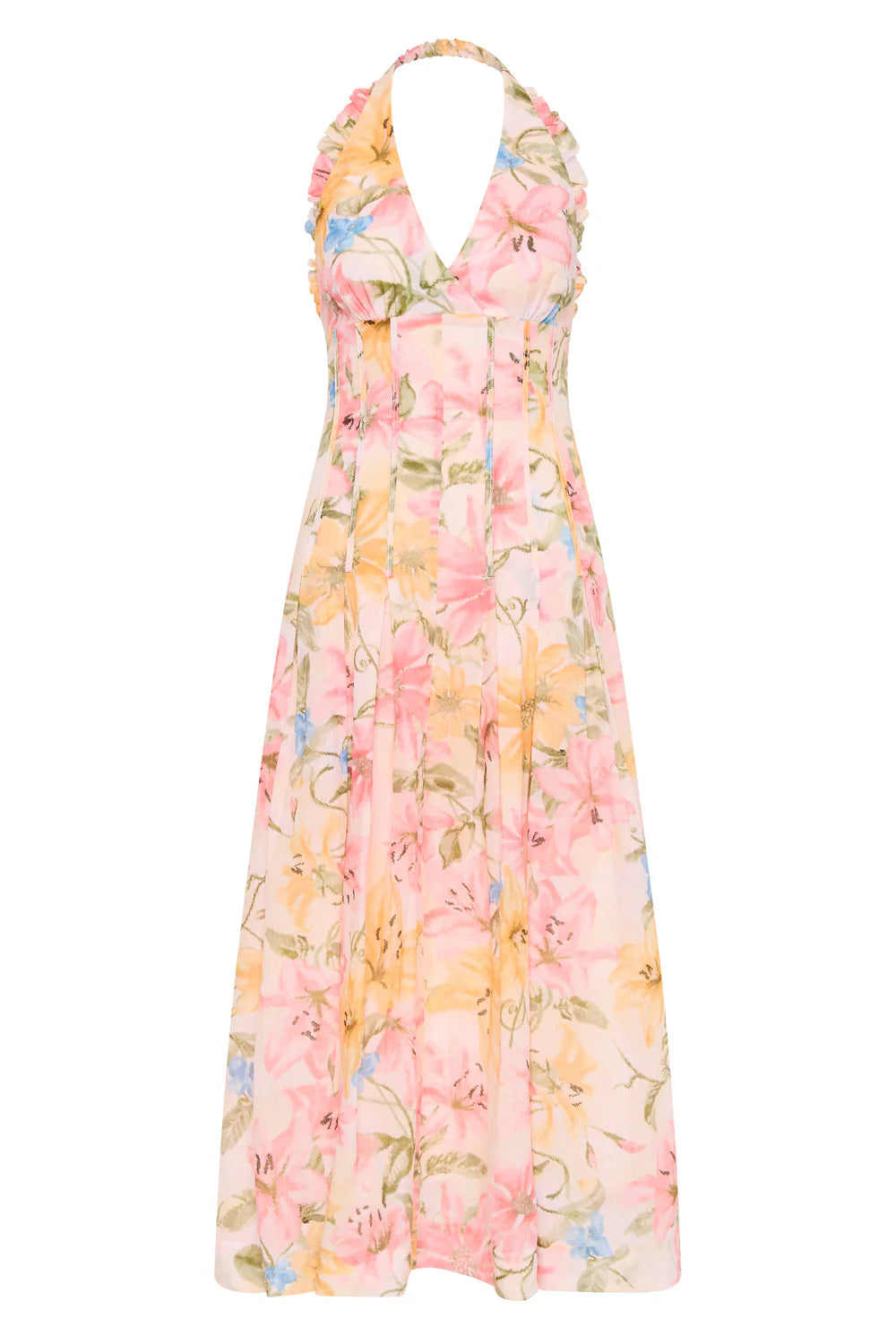 Gladioli Halter Gown