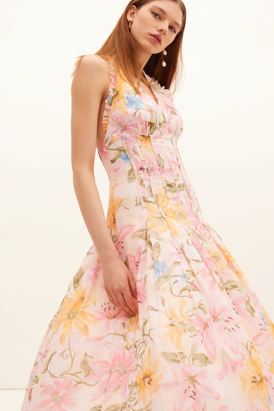 Gladioli Halter Gown