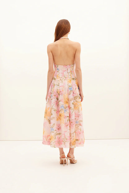 Gladioli Halter Gown