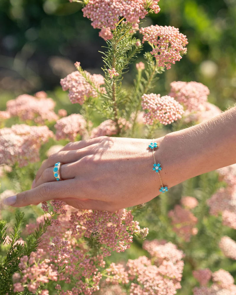 Turquoise Bambi Chain Bracelet