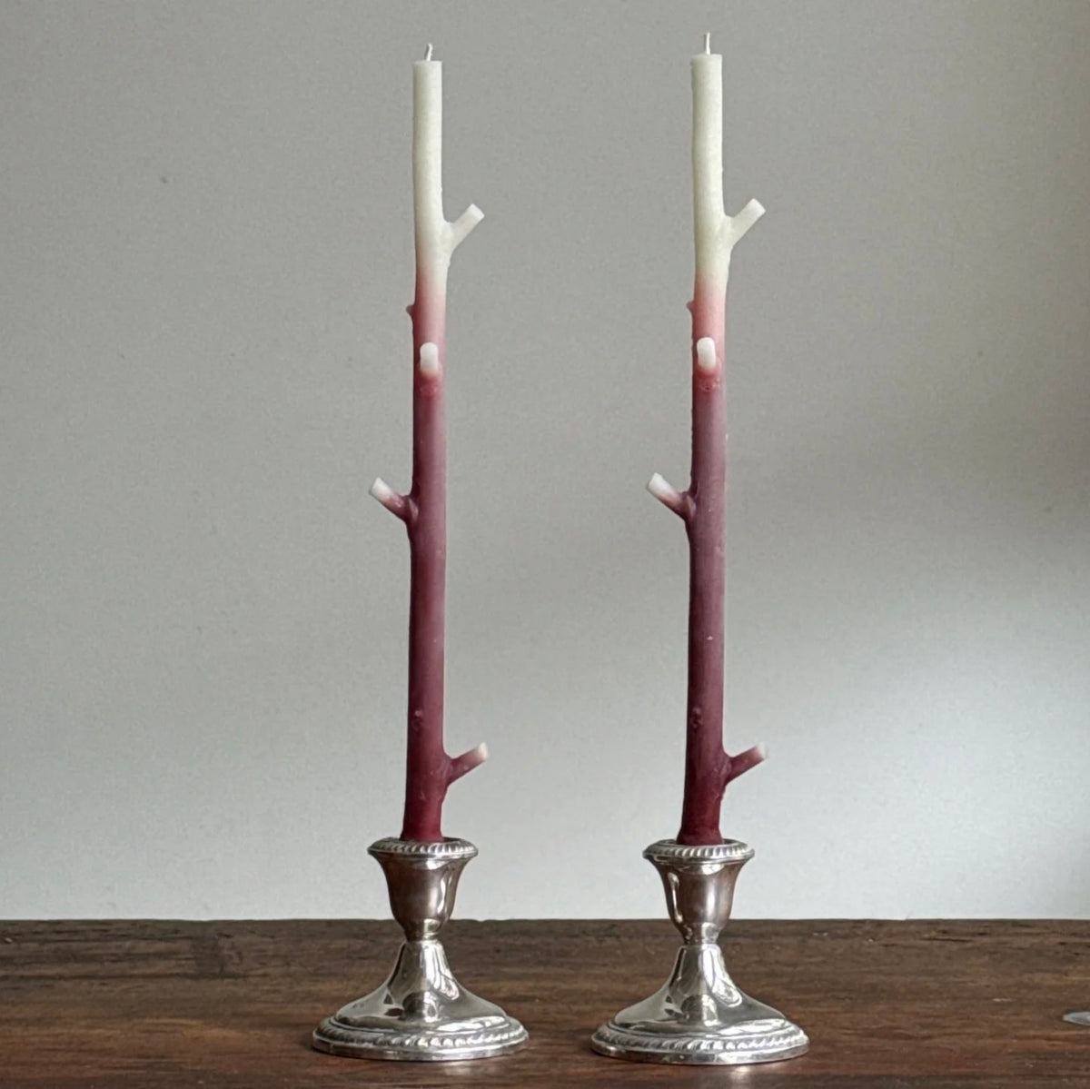 Maple stick candles Ombré - pair