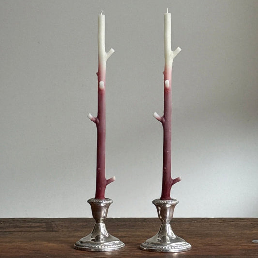 Maple stick candles Ombré - pair