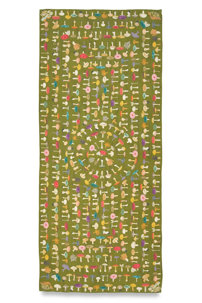 “Green Fungi” Rectangular Tablecloth