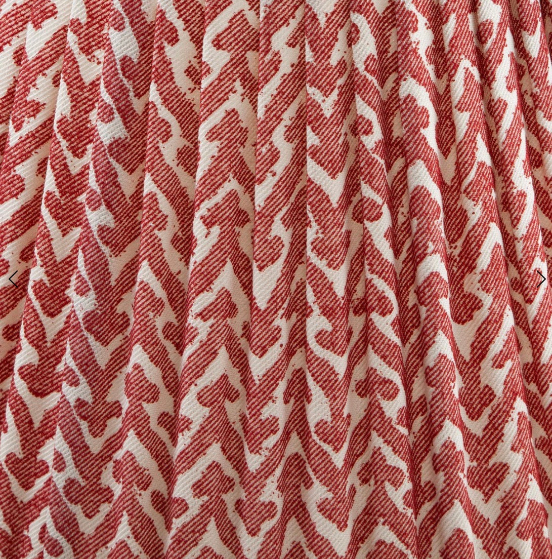 Red Rabanna Round Lampshade
