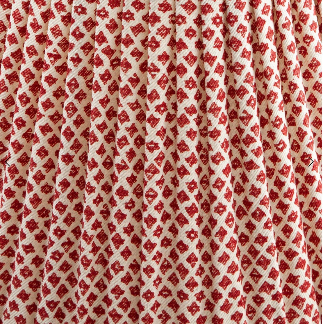 Red Marden Round Lampshade