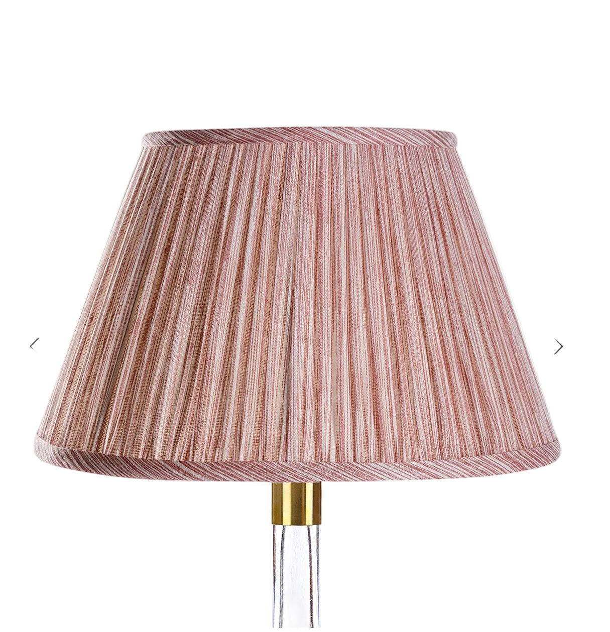 Pink Strie Round Lampshade